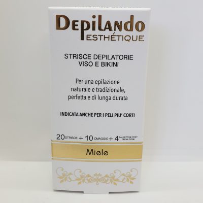 DEPILANDO ESTHETIQUE STRISCE DEPILATORIE VISO E BIKINI MIELE