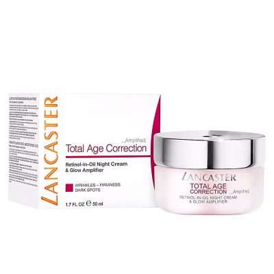 LANCASTER TOTAL AGE CORRECTION RETINOL-IN-OIL NIGHT CREAM & GLOW AMPLIFIER